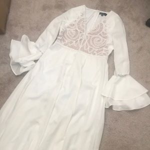 White long sleeve lulus dress